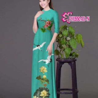 vải áo dài in 3d