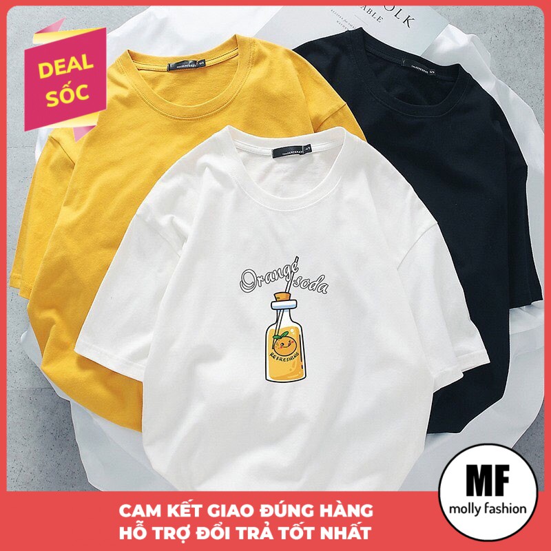 [Mã FAMAYWA giảm 10K đơn 50K] Áo thun nam nữ form rộng tay lỡ Orange Soda Freesize 50-70kg (dưới 1m65) ML217