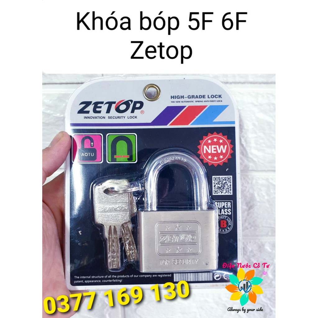 Ổ Khóa Bóp Bạc Nguyên Khối 5F 6F ZETOP