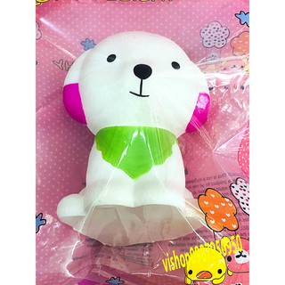 SQUISHY CHÓ CON ĐEO YẾM XANH (thaolinh950)