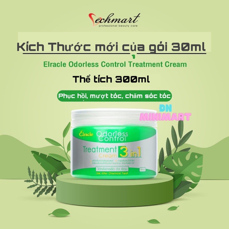 01 Hủ Kem Ủ Tóc Bio Elracle Odorless Control Treatment Cream 300ml