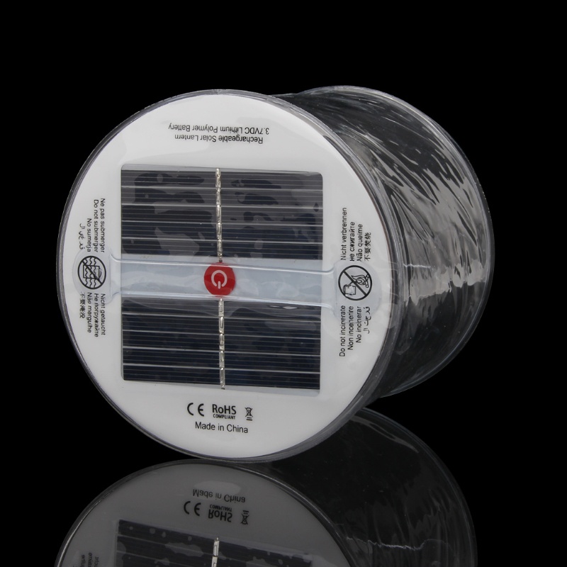 Đèn LED Bơm Hơi Sử Dụng Năng Lượng Mặt Trời Có Thể Gấp Gọn Tiện Lợi