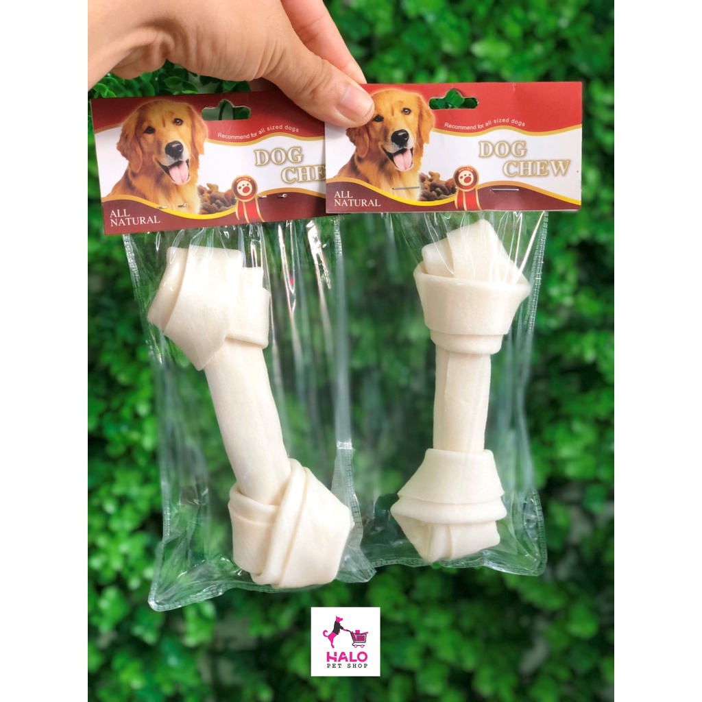 XƯƠNG DA BÒ XOẮN TRẮNG DÀNH CHO CHÓ