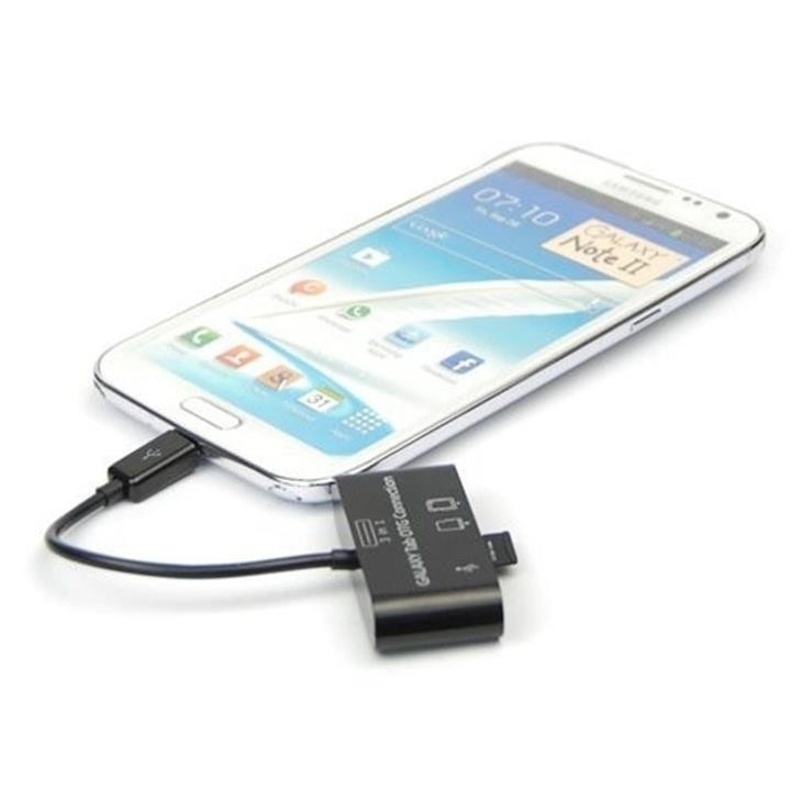 Hub OTG Android 3 trong 1 kiêm đọc thẻ nhớ, usb