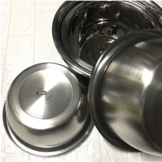 Chậu Inox 304 dày đẹp- Thau Sâu Inox 304 Hàng Cao Cấp