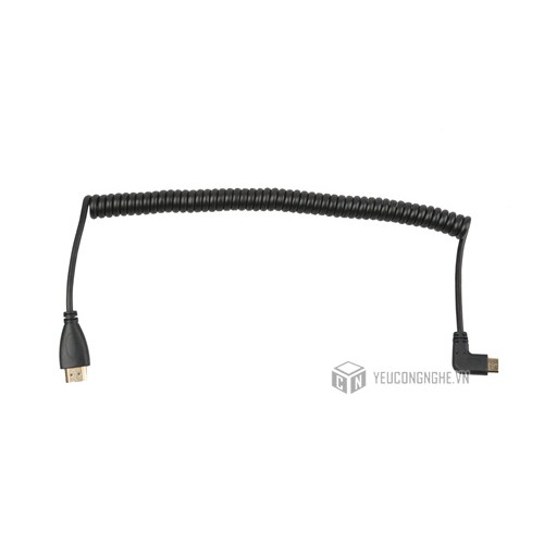 Cáp HDMI ra mini HDMI kết nối cổng hình ảnh dạng xoắn lò xo HD-002