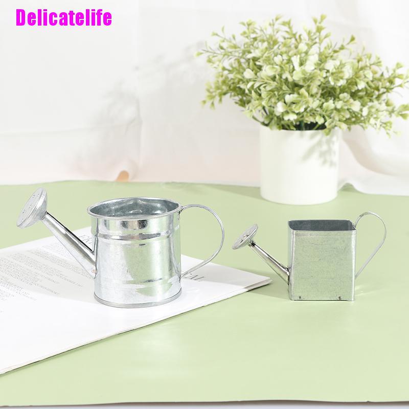 Bình tưới nước mini bằng kim loại trang trí nhà búp bê