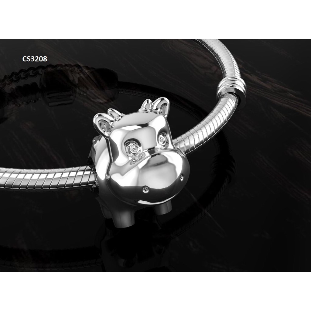 CHARM BẠC 950 FASCINO BÒ CHĂM CHỈ