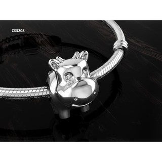Charm bạc 950 fascino bò chăm chỉ