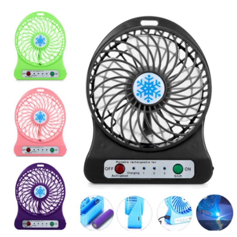 Quạt mini sạc usb Để Bàn Cầm Tay Tiện Lợi