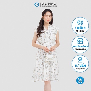 Đầm tay bèo cổ nơ DC06041 thời trang GUMAC