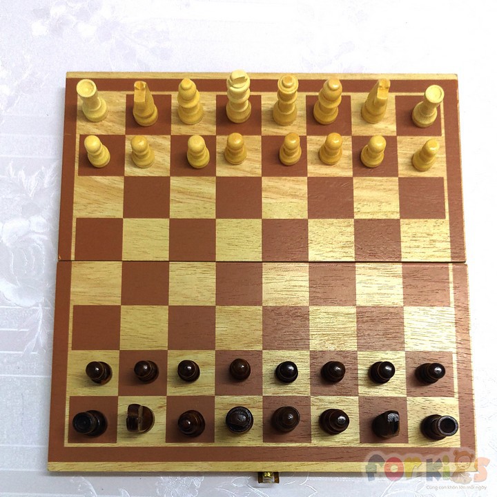 Bộ cờ vua bằng gỗ ĐẸP, gọn nhẹ, loại vừa