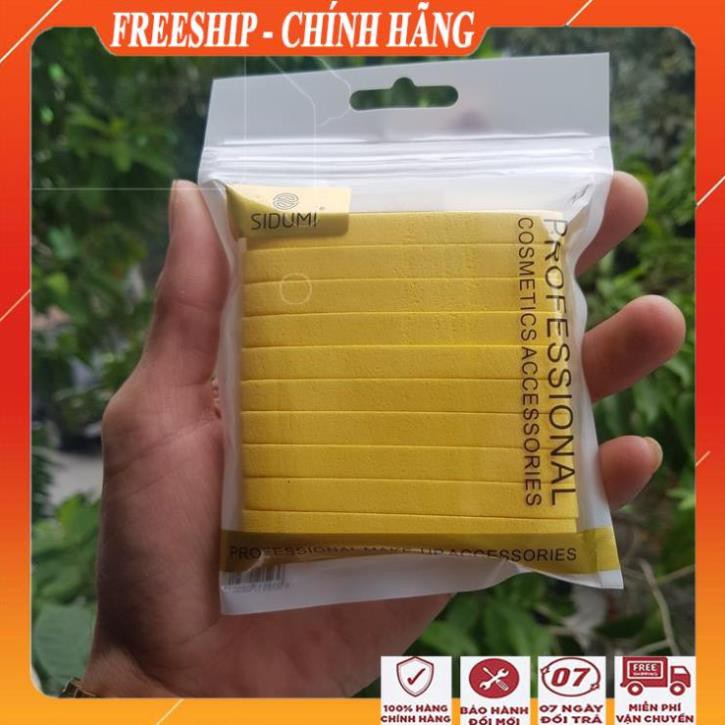 [FreeShip - HÀNG CHÍNH HÃNG] Sét 10 miếng mút bọt biển rửa mặt nén sidumi/Bông rửa mặt siêu sạch giúp tẩy tế bào chết