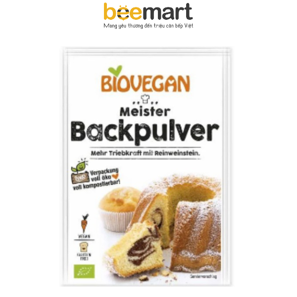 Bột nở hữu cơ cao cấp Biovegan 17g