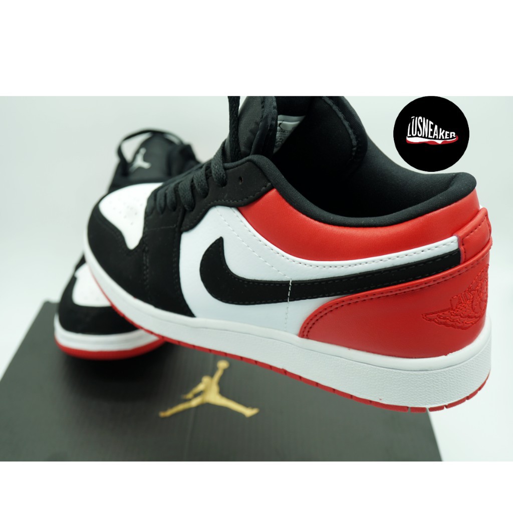 [FREE SHIP] Giày Jdan Đỏ Đen 🏆FREESHIP🏆 Sneaker nam nữ đủ size/ Giầy jodan 1 cổ thấp đỏ đen | BigBuy360 - bigbuy360.vn