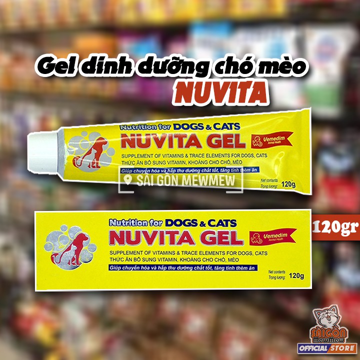 [CHÍNH HÃNG] Gel dinh dưỡng Nuvita dành cho chó mèo