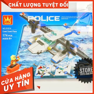 [HOT]Lego Wange 51014 Lắp Ráp Thủy Phi Cơ Police ( 174 Mảnh )-Hàng Có Sẵn