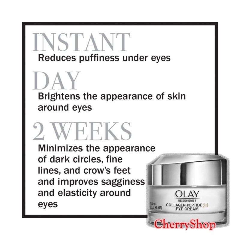 [Hàng USA] Kem Dưỡng Mắt Olay Collagen Peptide 24 Eye Cream (15ml)