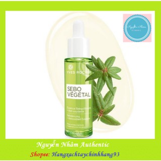 Serum YVES ROCHER SEBO 💖FREESHIP💖  Tinh Chất Chống Oxy Hóa Và Phục Hồi Kết Cấu Da dầu sebo vegetal 30ml