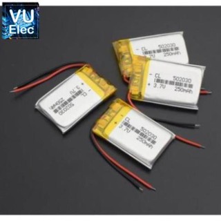 Pin lithium 3.7v dung lương từ 200-300mah