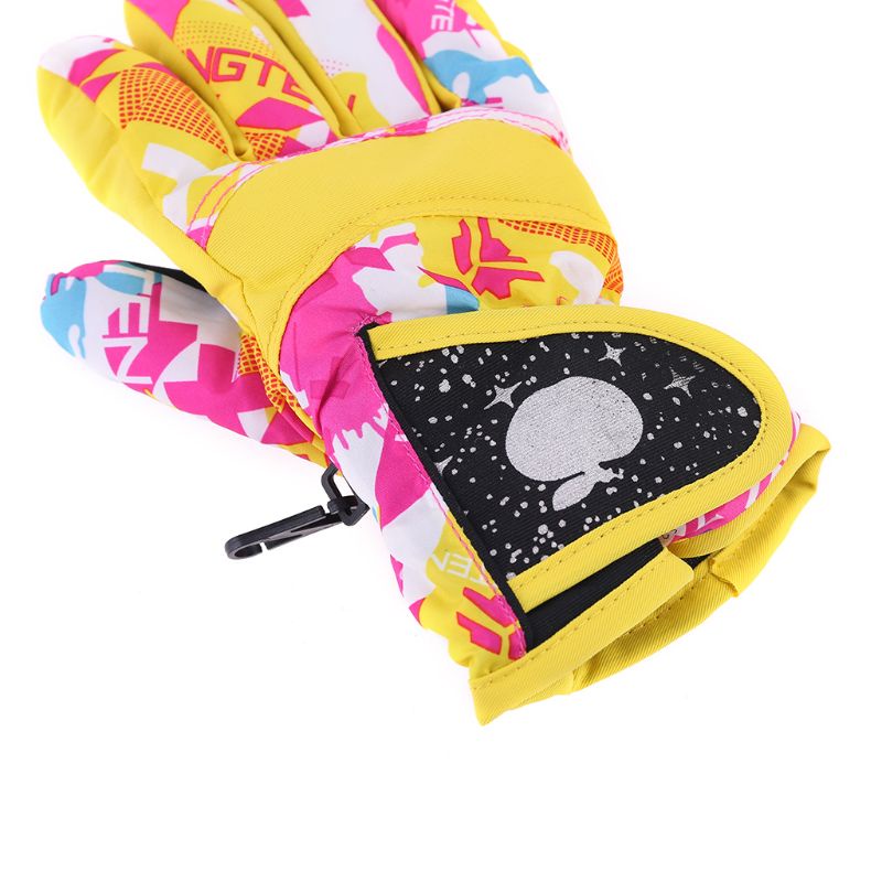 Găng Tay Chống Gió Chống Nước Dày Dặn Dành Cho Bé Trai Gái 3-7 Tuổi