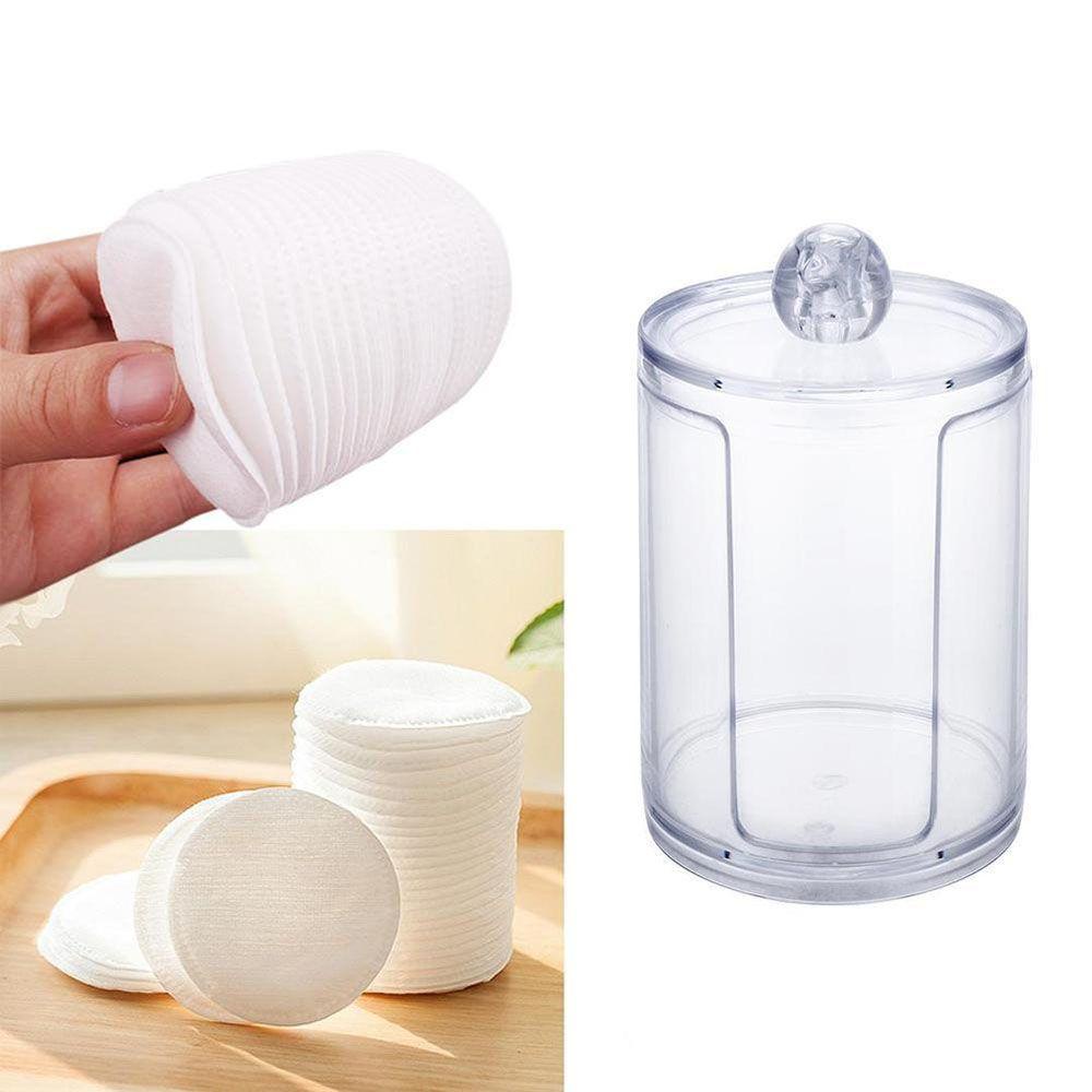 Hộp Đựng Mỹ Phẩm Hình Tròn Bằng Acrylic Tiện Dụng Cho Gia Đình