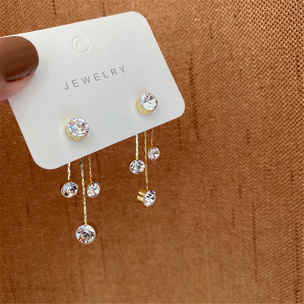 1 đôi bông tai đính ngọc trai giả đơn giản phong cách retro cho nữ