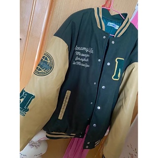 (ORDER) MessAgeLab VARSITY JACKET - ÁO KHOÁC TAY DA