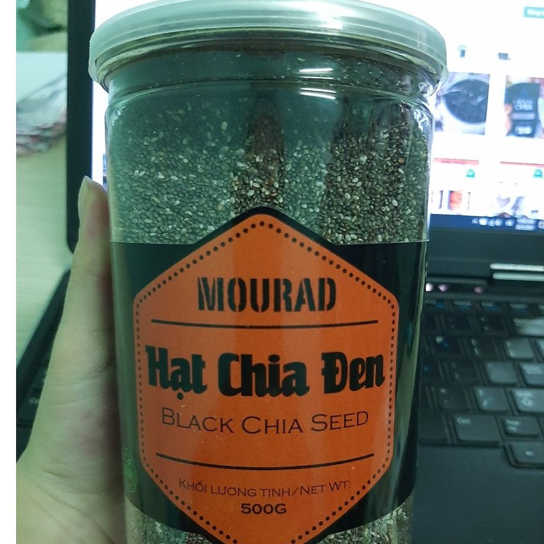 Hạt Chia Đen Mourad Black Bag Chia Hũ 500g