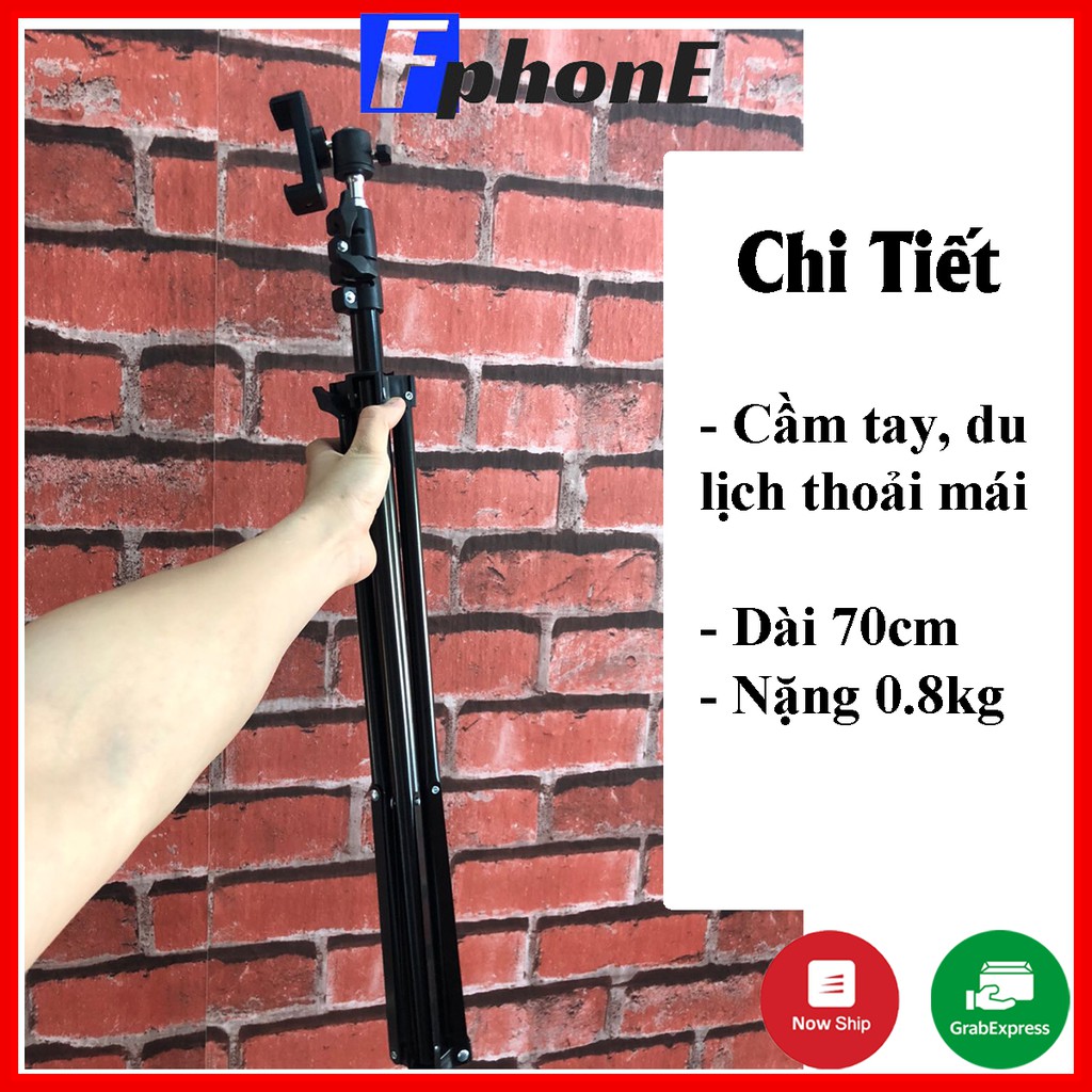 Gậy chụp hình, giá đỡ điện thoại live stream TikTok, Tripod 3 chân gậy chụp ảnh quay tiktok Fphone | WebRaoVat - webraovat.net.vn