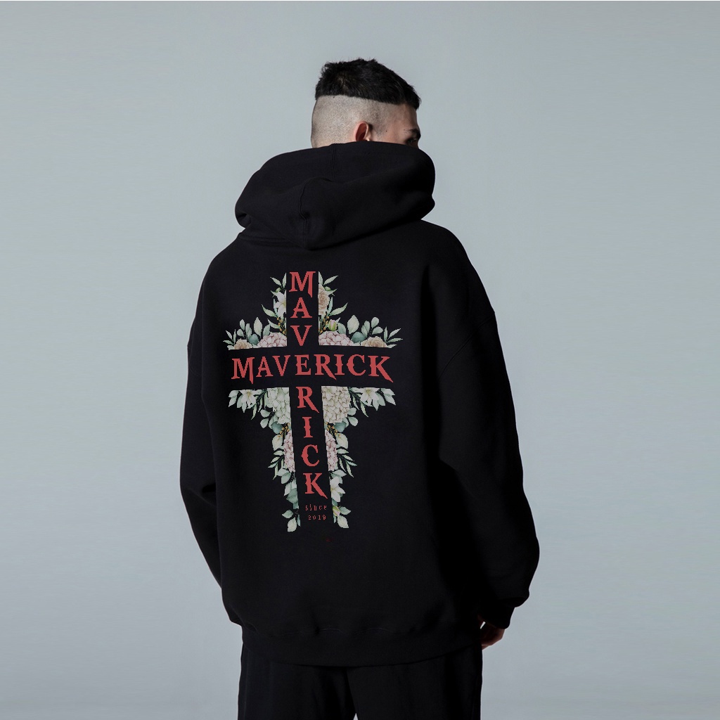 Áo Hoodie Zip thập thánh giá hoa Chống Nắng MVR Localbrand - Áo Khoác Nam Nữ Unisex Dây Kéo - MVR25022105 - LITH02102029