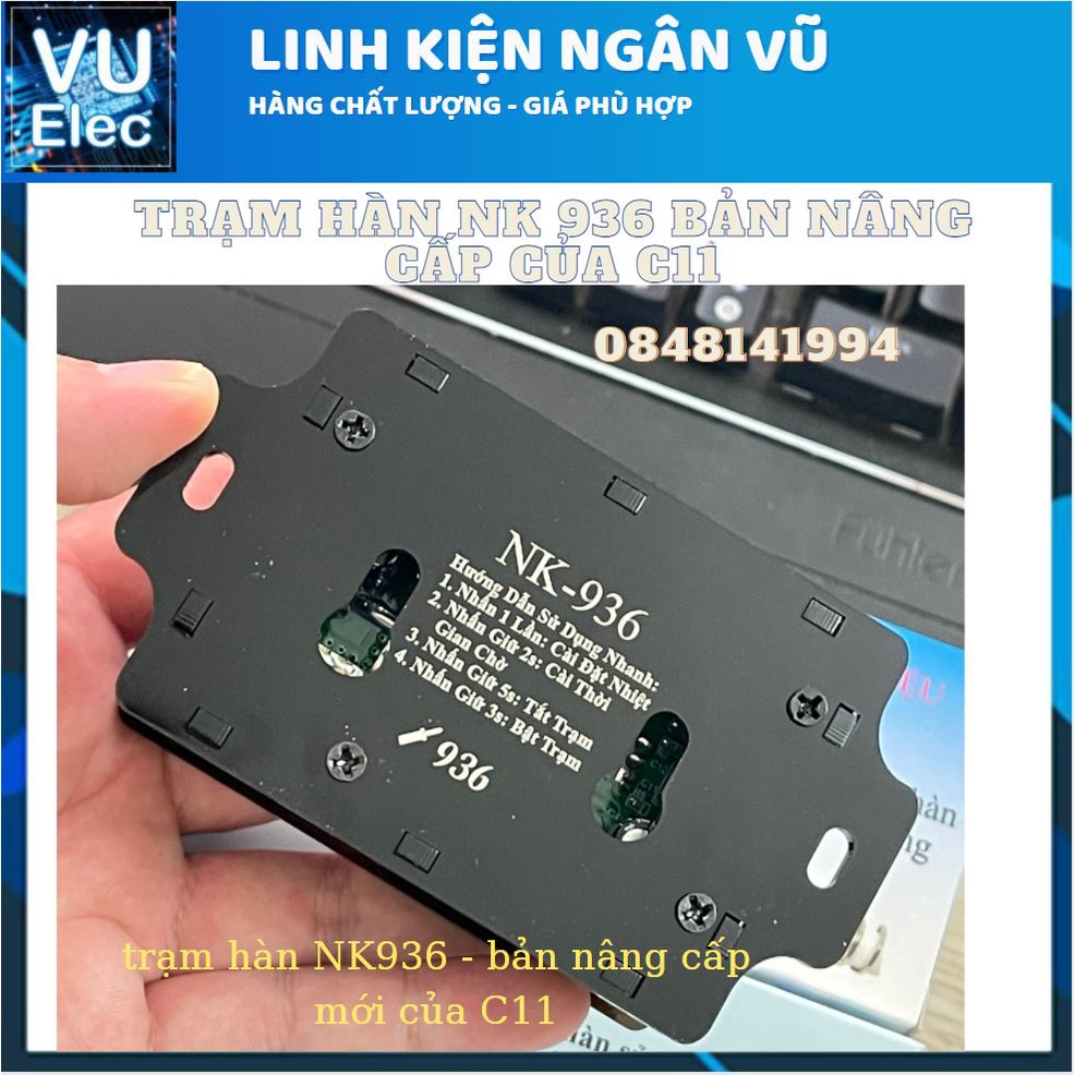 [Tặng Mã LINH15KK Giảm 15K đơn từ 99K] Bộ Trạm Hàn C11 Nâng Cấp NK 936, tay hàn hakko936 gia nhiệt nhanh BH 12 tháng