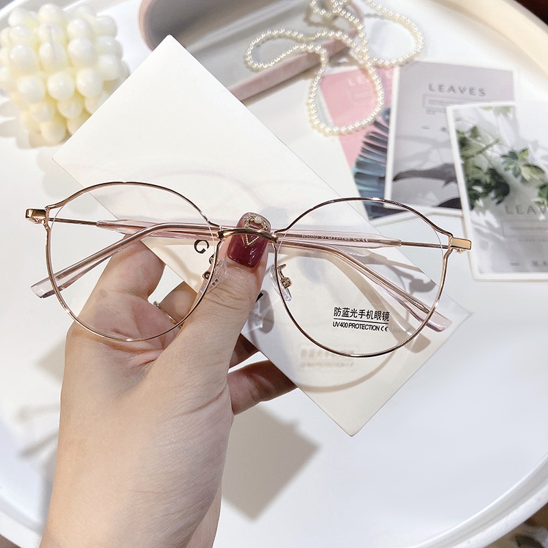 Mắt Kính Gọng Tròn Chống Ánh Sáng Xanh Thời Trang Hàn Quốc Jz5050 | BigBuy360 - bigbuy360.vn