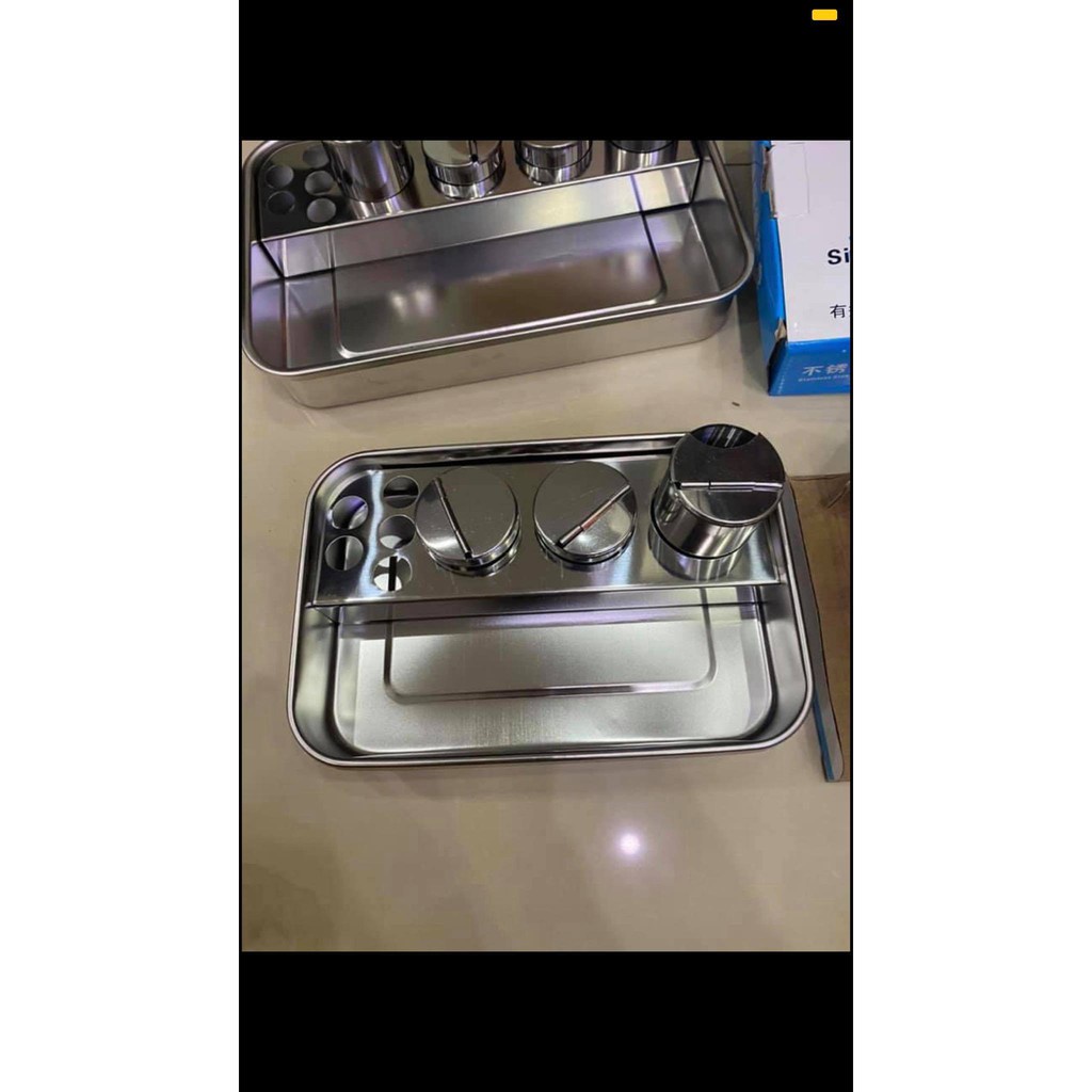 Bộ khay inox đa năng đựng dụng cụ dùng trong y tế Spa phun xăm
