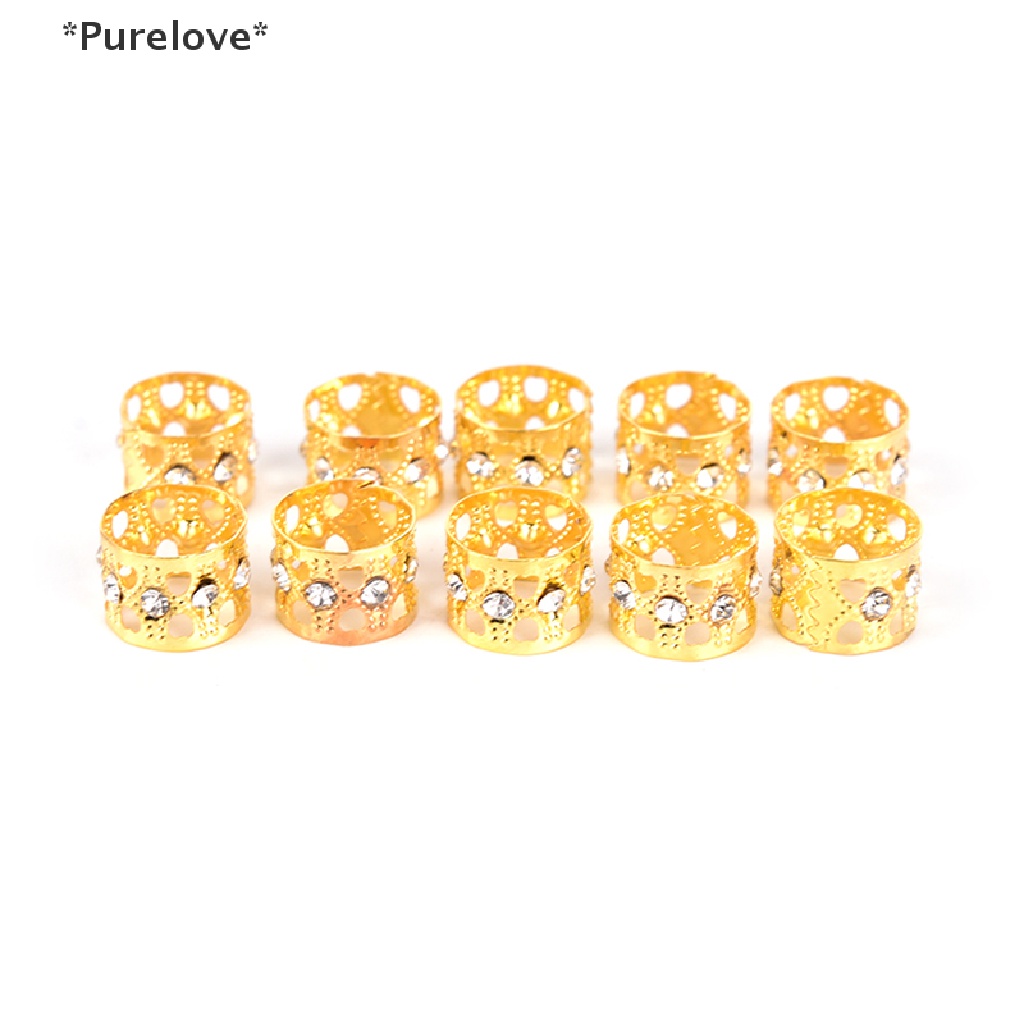 Set 10 Kẹp Bện Tóc Đính Đá Thời Trang