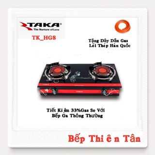 Bếp Ga Đôi Kính Hồng Ngoại TAKA HG8 PLUS