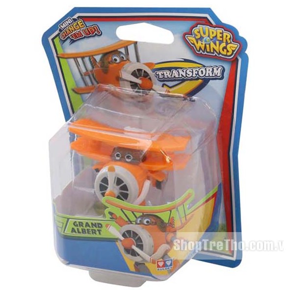 Đồ chơi trẻ em Super wings Đội bay siêu đẳng mô hình Albert Bác Thông Thái máy bay mini