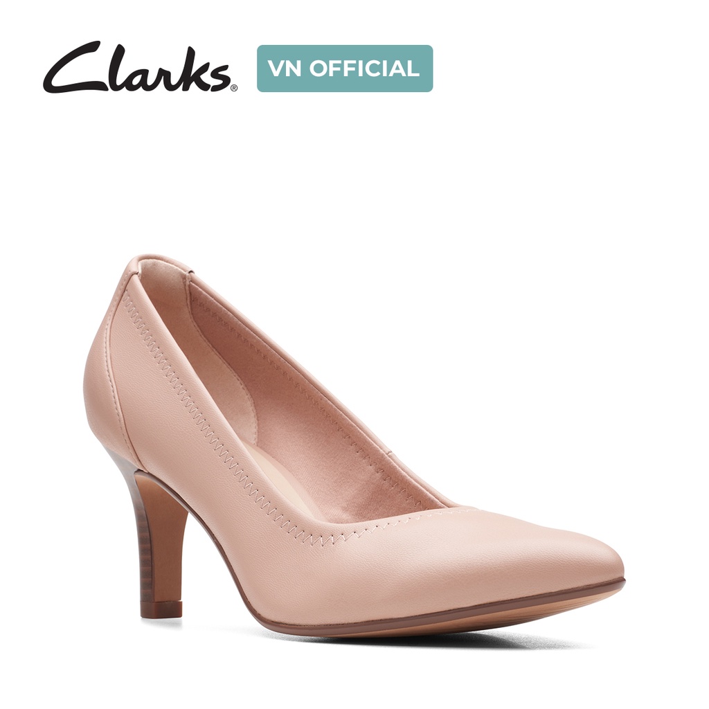 Giày cao gót nữ CLARKS Illeana Pump màu Dark Blush