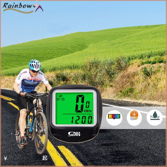 Đồng Hồ Đo Tốc Độ Xe Đạp Màn Hình LCD Chống Thấm Nước Có Đèn Nền