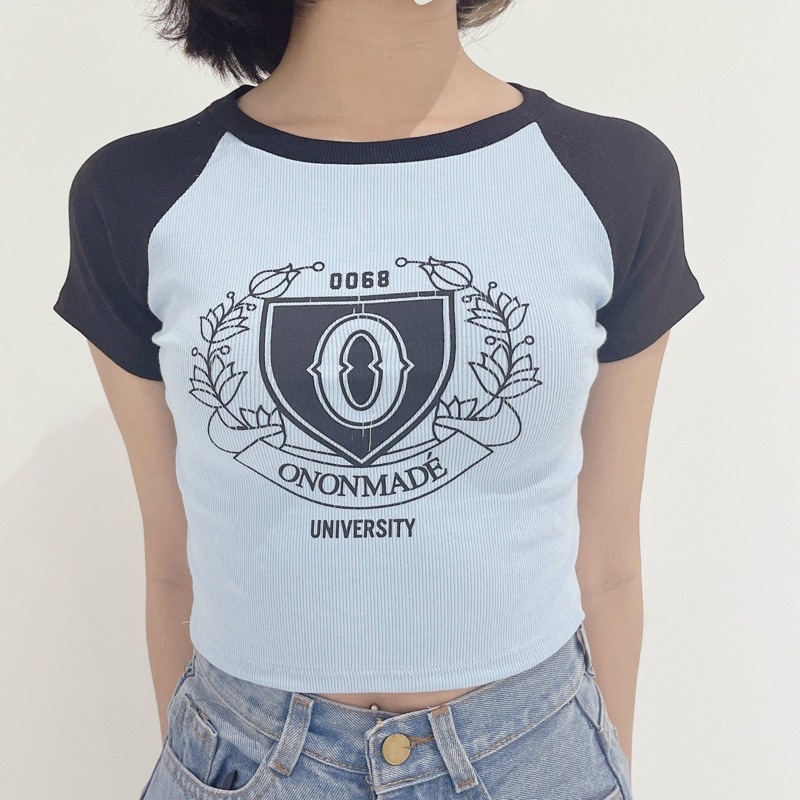Áo croptop ôm Raglan - bản Universe, màu đẹp vải mịn