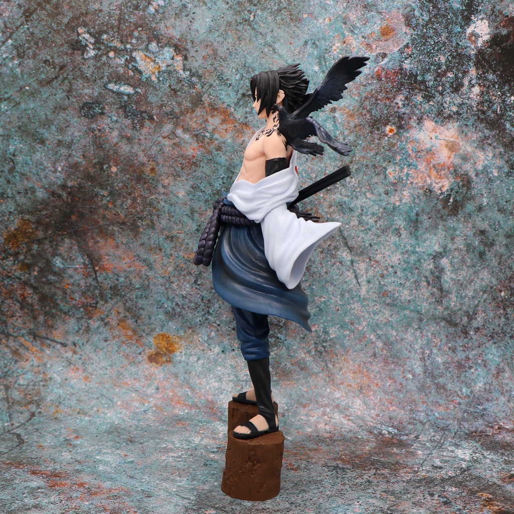 Mô hình Naruto - Mô hình Sasuke và quạ cao 27cm full BOX