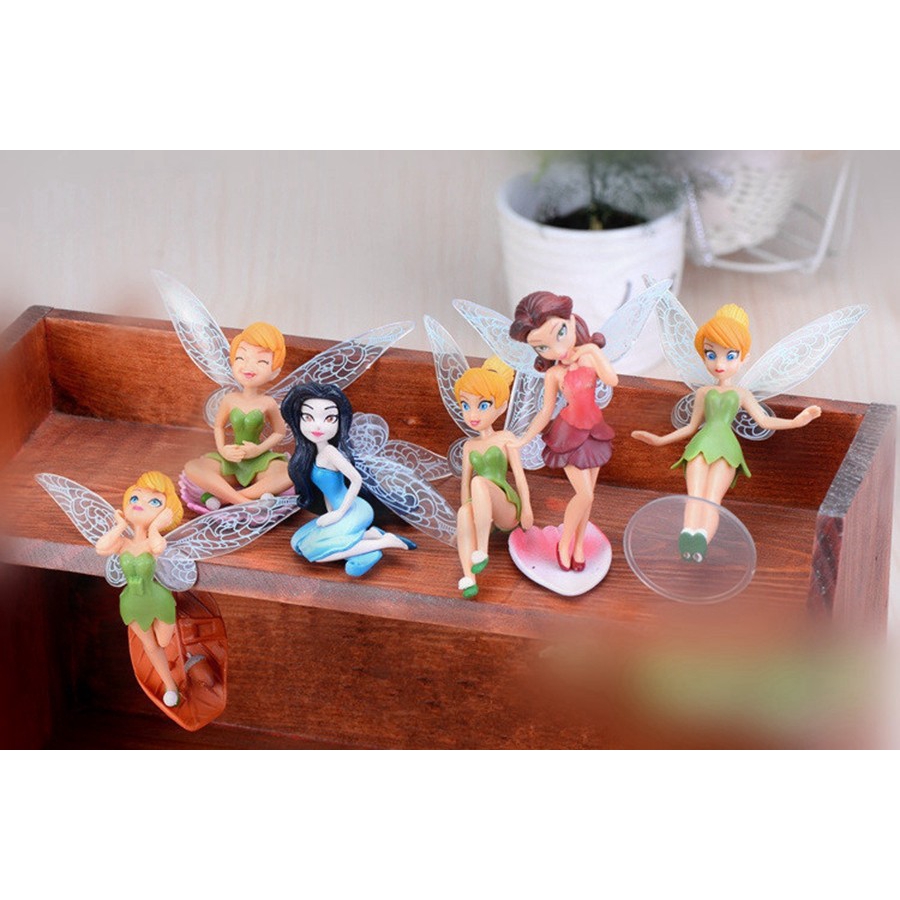 Set 6 Mô Hình Nhân Vật Hoạt Hình Tinkerbell