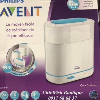 Máy tiệt trùng hơi nước Avent 3 in 1- 110V