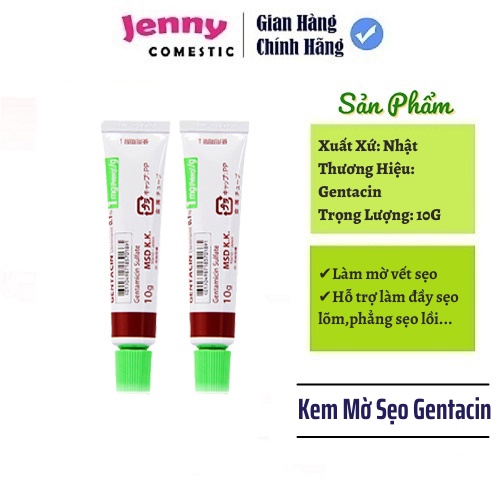 [CHÍNH HÃNG 100%] Kem mờ sẹo Nhật Gentacin 10g - Giảm nhanh các vết sẹo hiệu quả tuyệt đối