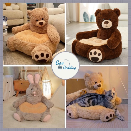 Ghế bệt hình gấu Ghế tựa lưng hình thú, gấu teddy