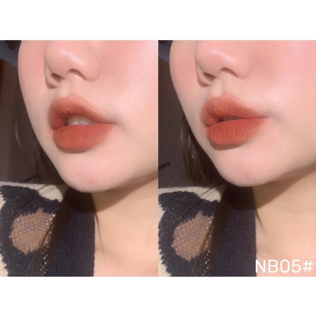 Son Môi Bùn Hạt Dẻ Dưỡng Ẩm Màu Nhung Lì Phù Hợp Cho Nữ