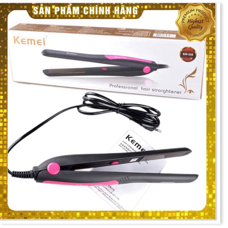 HOT Máy kẹp duỗi thẳng tóc Kemei KM-328 giá rẻ, bảo hành chính hãng tphcm sieu RE