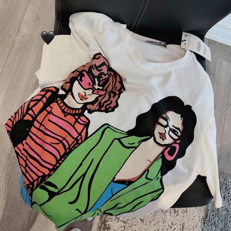 Áo Thun Tay Lỡ Cô Gái Oversize Nữ Dáng Rộng