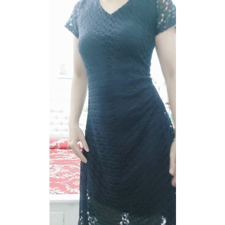 Thanh lý đầm ren thun đẹp dưới 55kg