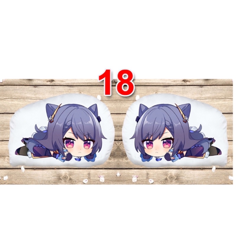 gấu ôm -gối ngủ genshin impact 2 mặt ảnh